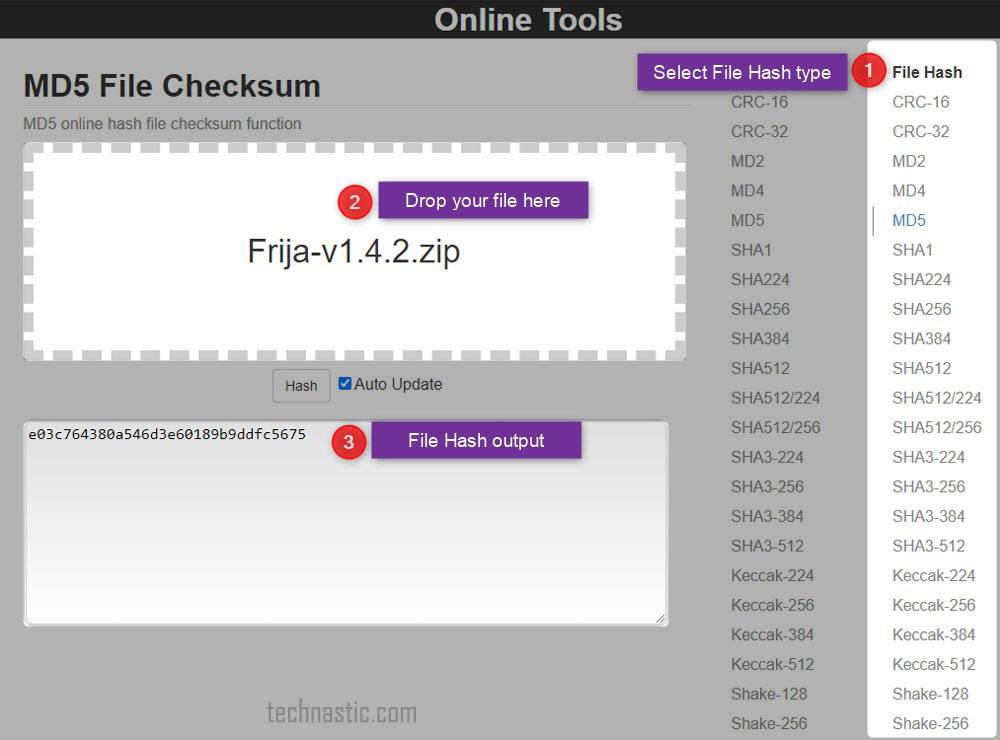md5 checksum tool for mac